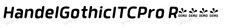HandelGothicITCPro R字体转换